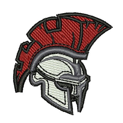 Matriz de matriz Matriz De Bordado Capacete Espartano